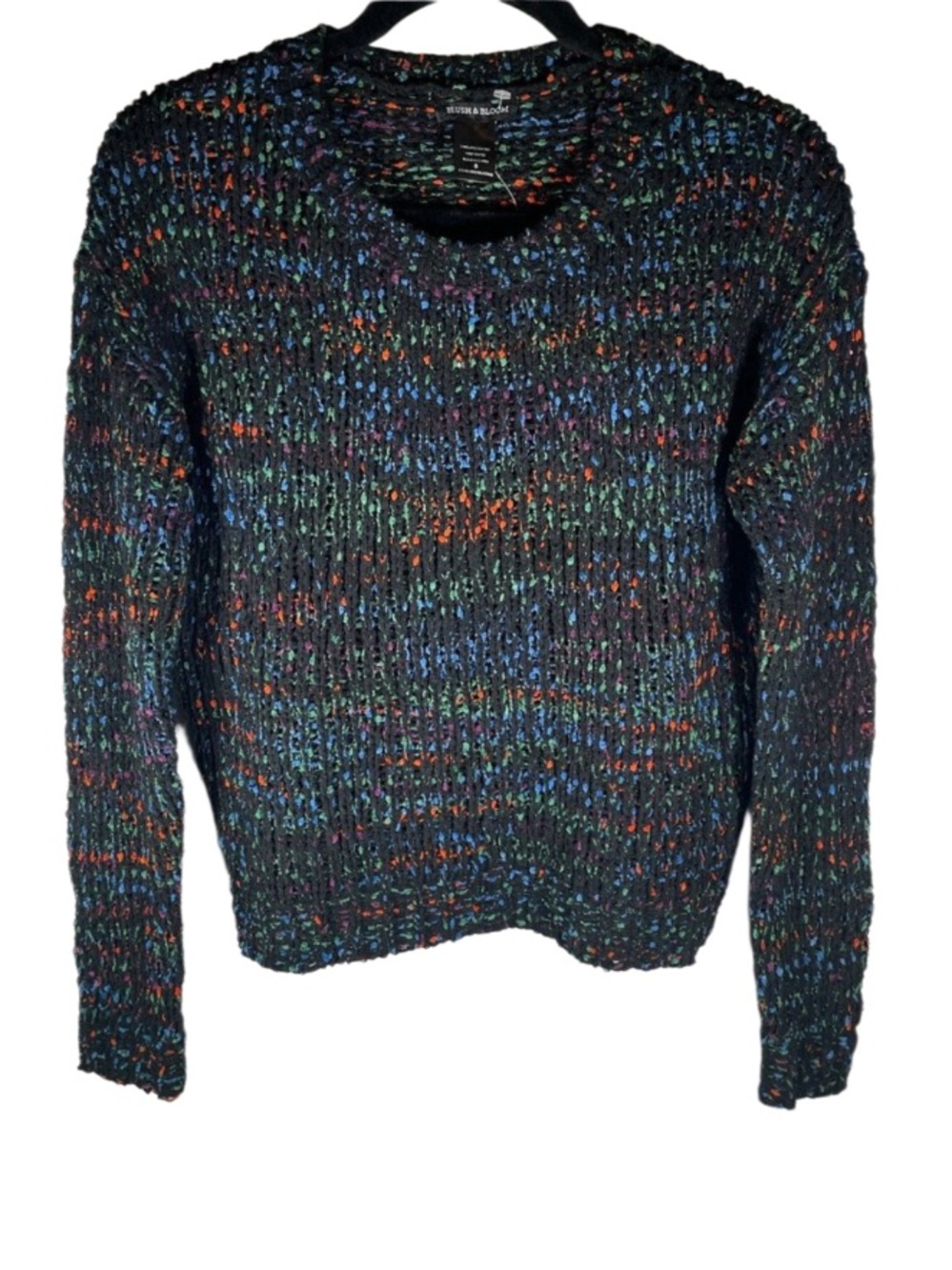 NWT! Blush & Bloom Chenille Confetti Crewneck Sweater